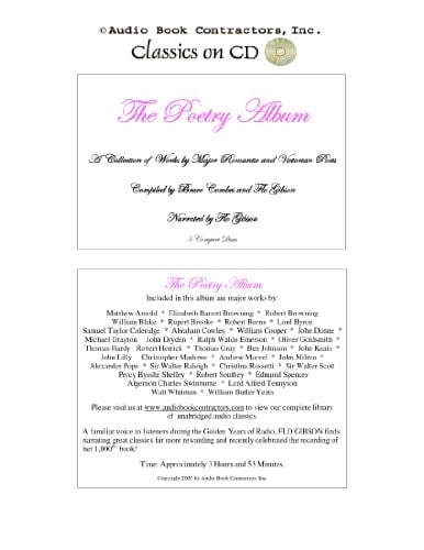 The Poetry Album (Classic Books on CD Collection) [UNABRIDGED]