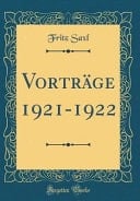 Vorträge 1921-1922 (Classic Reprint)
