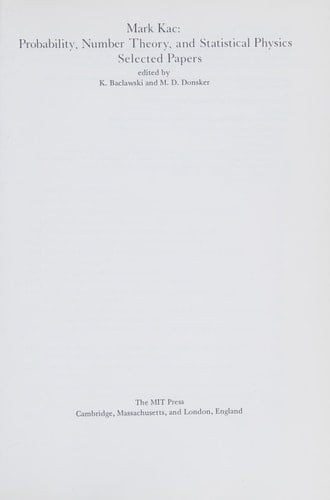 Probability, Number Theory and Statistical Physics