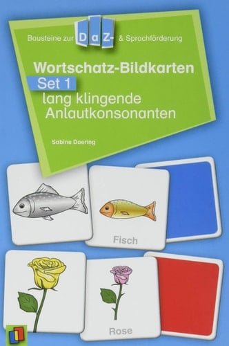 Wortschatz-Bildkarten Lang klingende Anlautkonsonanten. Set 1
