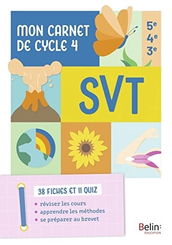 SVT 5e, 4e, 3e Mon carnet de Cycle 4