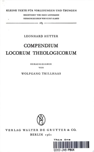 Compendium Locorum Theologicorum