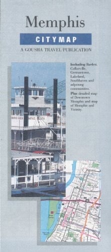 Gousha City Metro Map Tennessee: Memphis