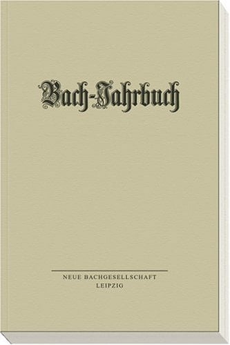 Bach-Jahrbuch 2005