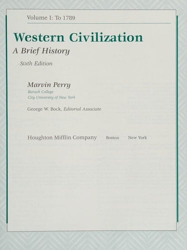 Western Civilisation