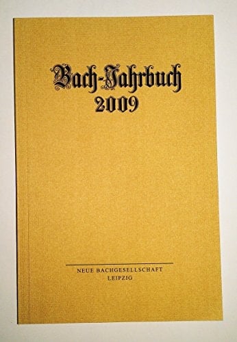 Bach-Jahrbuch 2009