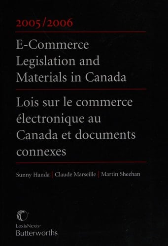 E-commerce Legislation and Materials in Canada