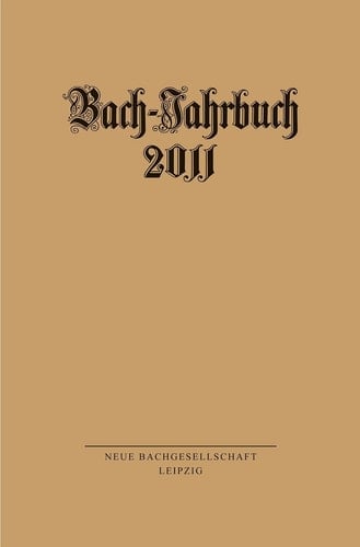 Bach-Jahrbuch 2011
