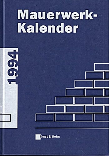 Mauerwerk-Kalender 1994
