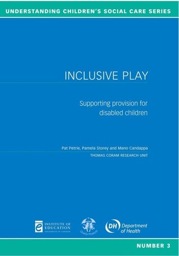 Inclusive Play Supporting Provision for Disabled Children