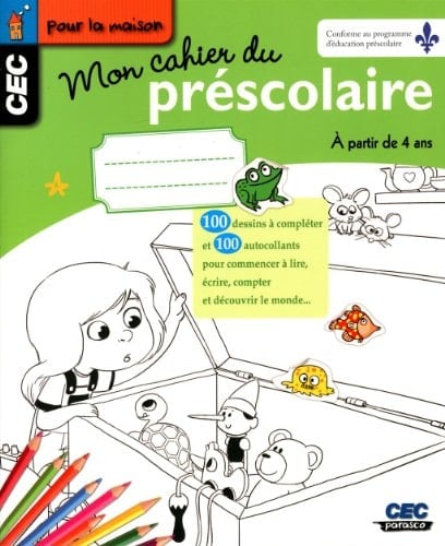 Mon Cahier du Préscolaire à Partir de 4 Ans