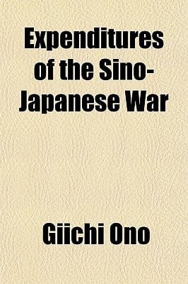 Expenditures of the Sino-Japanese War