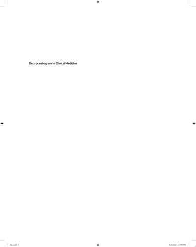 Electrocardiogram in Clinical Medicine