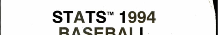 STATS Baseball Scoreboard, 1994