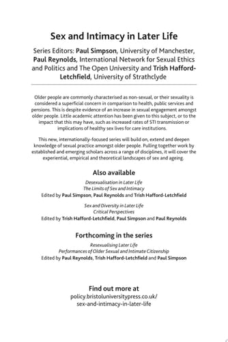 HIV, Sex and Sexuality in Later Life