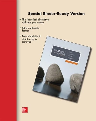 Loose Leaf Strategic Management: Text and Cases with Connect Access Card