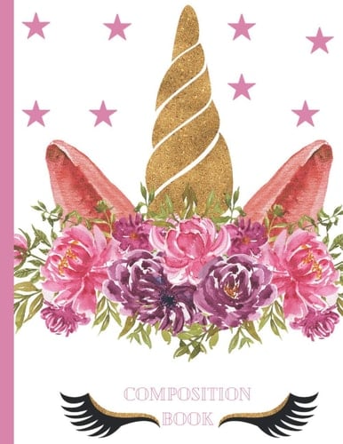 Unicorn Composition Notebook: College Rule