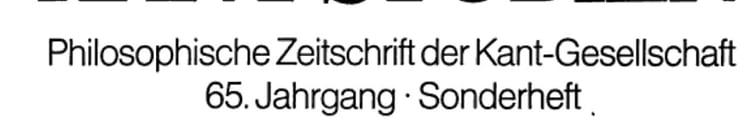 Akten des 4. Internationalen Kant-Kongresses, Mainz, 6. - 10. April 1974 Kant-Studien-Sonderheft - Symposien