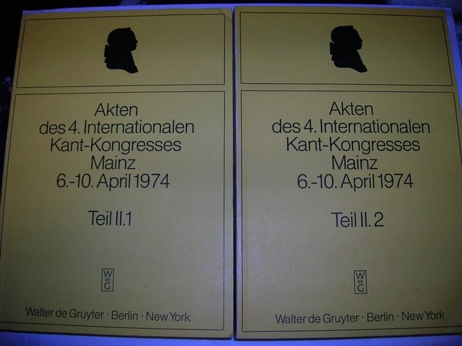Akten des 4. Internationalen Kant-Kongresses: Vorträge