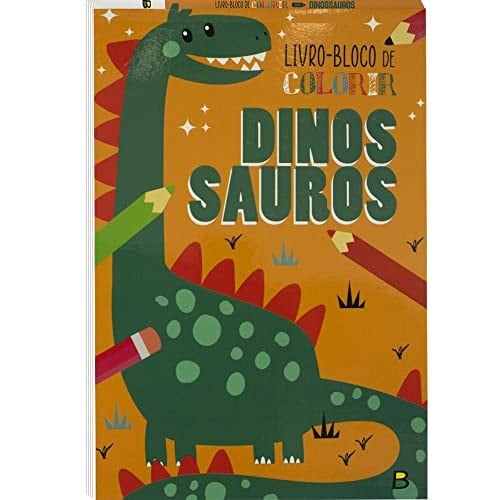 Livro-Bloco De Colorir: Dinossauros