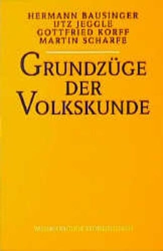 Grundzüge der Volkskunde