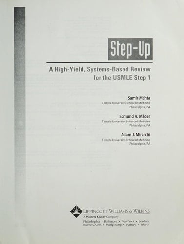 Step-up A High-yield, Systems-based Review for the USMLE Step 1