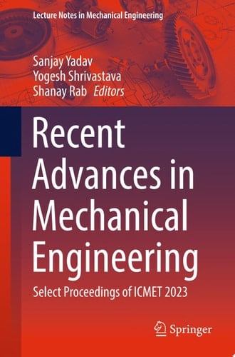 Recent Advances in Mechanical Engineering