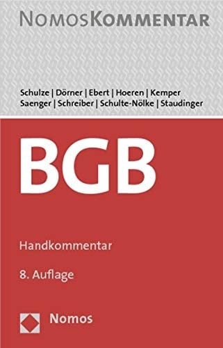 Bürgerliches Gesetzbuch Handkommentar