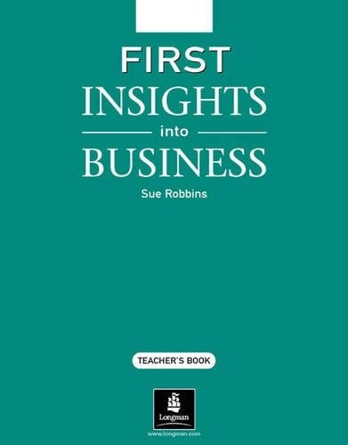 First Insights Into Business Teacher's book