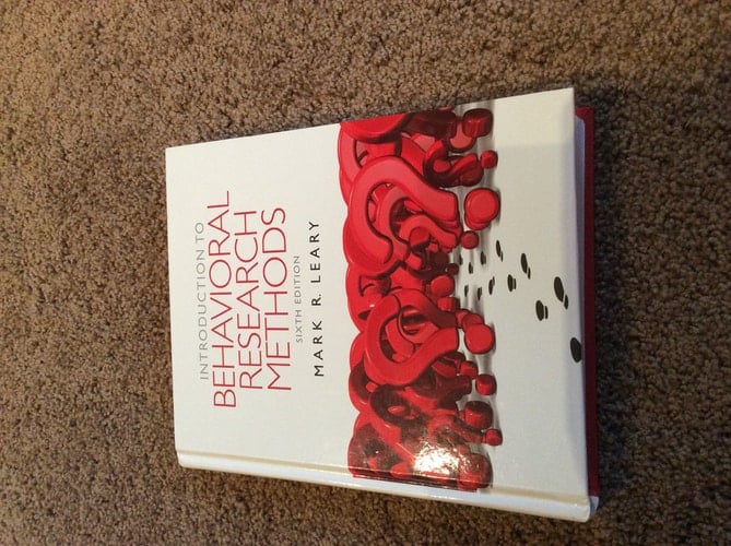 Introduction to Behavioral Research Methods (6th Edition)