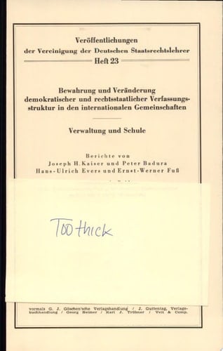 Bewahrung und Veränderung demokratischer und rechtsstaatlicher Verfassungsstruktur in den internationalen Gemeinschaften