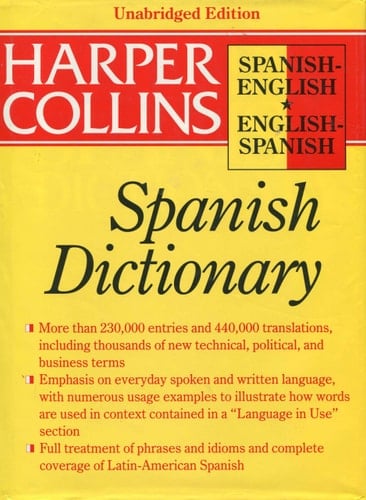 Collins Spanish English, English Spanish Dictionary
