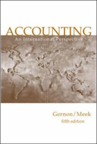 Accounting An International Perspective