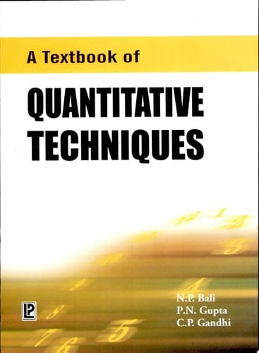 A Textbook of Quantitative Techniques