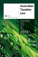 Australian Taxation Law 2013