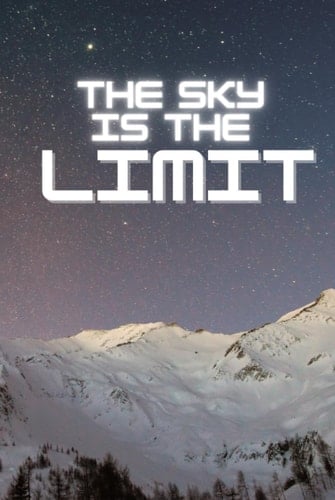 The Sky Is the Limit: Writing journal, hardcover, 6x9 in, to-do list, planning space, motivational quotes