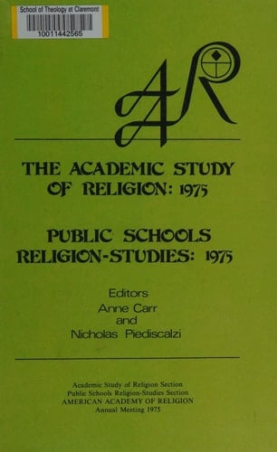 The academic study of religion: 1975 proceedings and Public schools religion-studies : 1975 proceedings