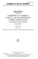 Oversight of the DTV Transition