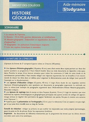 Histoire / Géographie