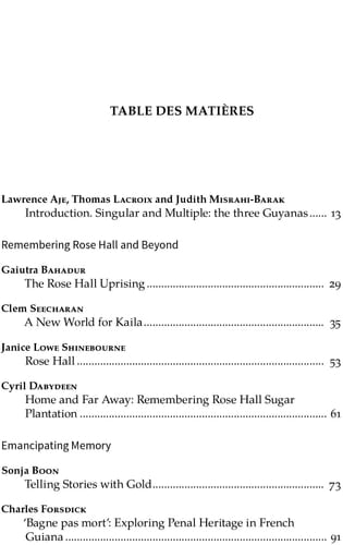 Guyanes Réimaginées