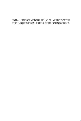Enhancing Cryptographic Primitives with Techniques from Error Correcting Codes