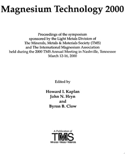 Magnesium Technology 2000