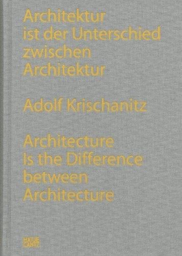 Architecture is the difference between architecture