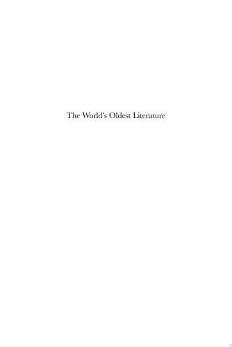 The World's Oldest Literature Studies in Sumerian Belles-Lettres