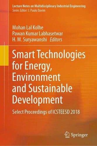 Smart Technologies for Energy, Environment and Sustainable Development Select Proceedings of ICSTEESD 2018
