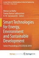 Smart Technologies for Energy, Environment and Sustainable Development Select Proceedings of ICSTEESD 2018