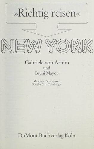 Richtig reisen, New York