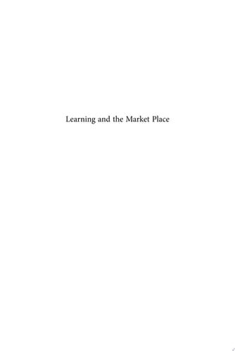 Learning and the Market Place Essays in the History of the Early Modern Book