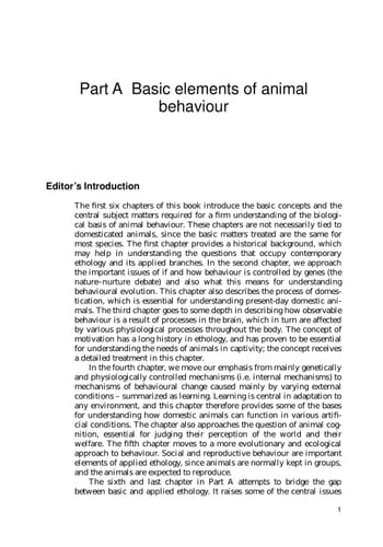 The Ethology of Domestic Animals: An Introductory Text