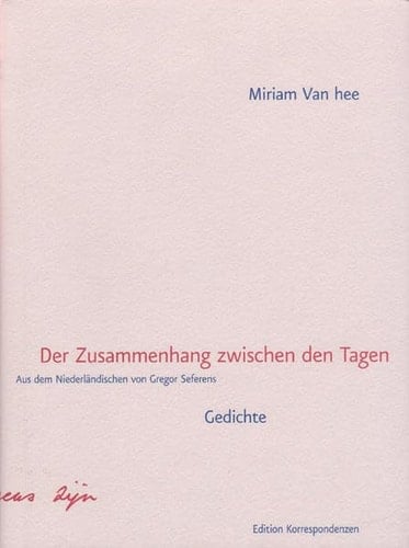 Der Zusammenhang zwischen den Tagen Gedichte